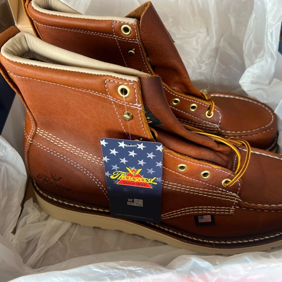 New Thorogood Mens Sz 11 American Heritage 6” moc toe tobacco boots steel toe
